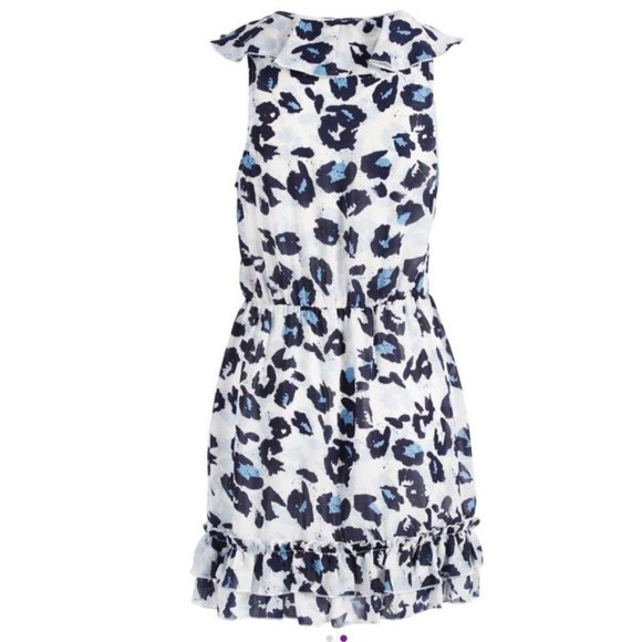 Parker Monet Cheetah Print Fit & Flare Dress XS - Picture 7 of 8